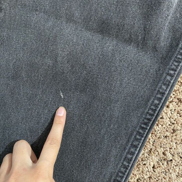 VTG Levis 550 Mens 36x32 Black Jeans Relaxed Fit Tapered Leg Orange Tab USA 1995 - Picture 5 of 11